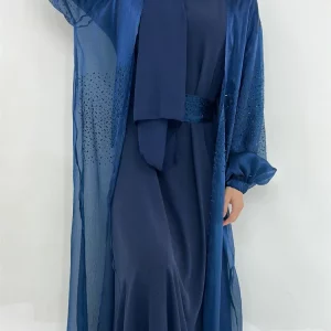 Ensemble à manches bouffantes et robe intérieure