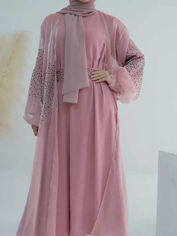 Ensemble à manches bouffantes et robe intérieure – Image 2