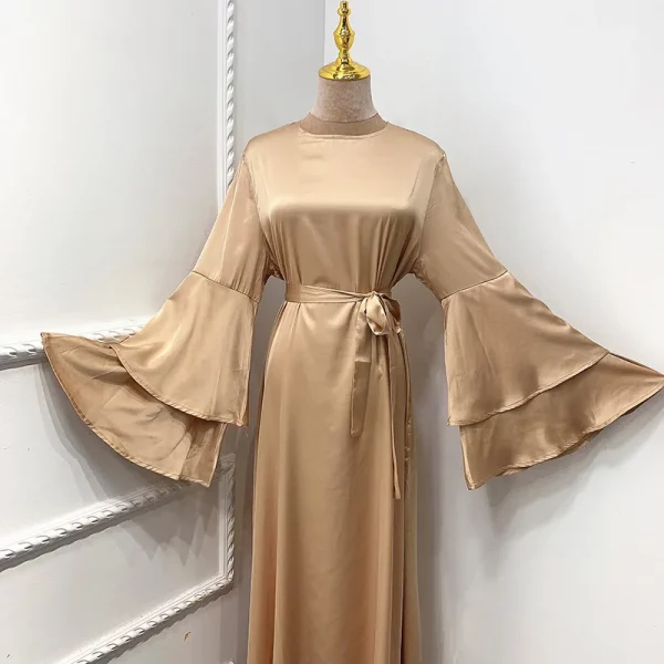 Robe en Satin à Manches sulf – Image 4