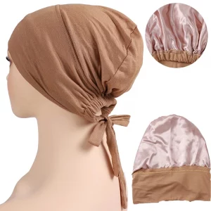 Bonnet en Satin Modal Double Couche