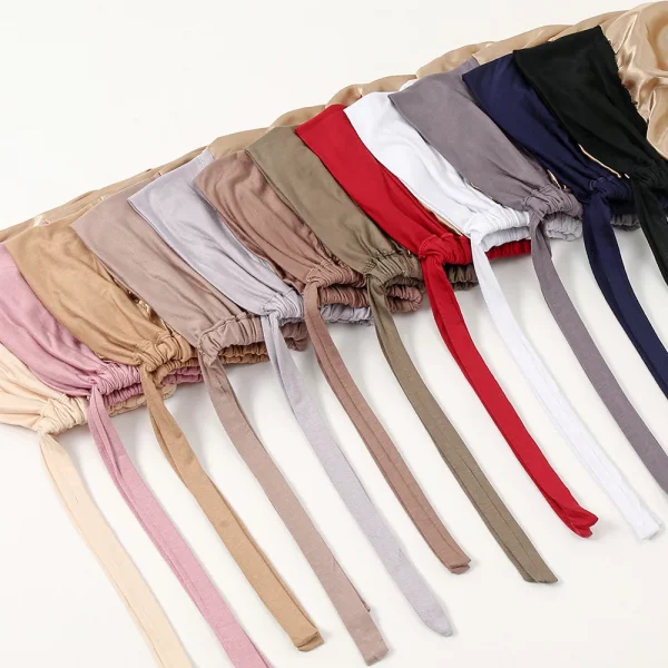 Bonnet en Satin Modal Double Couche – Image 2