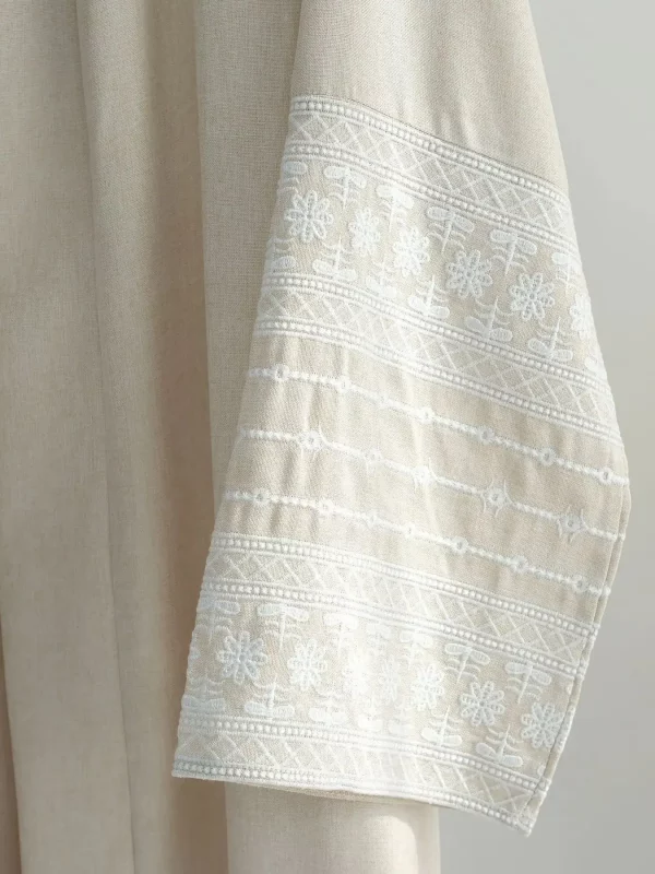 Kimono brodé avec ceinture – Image 4