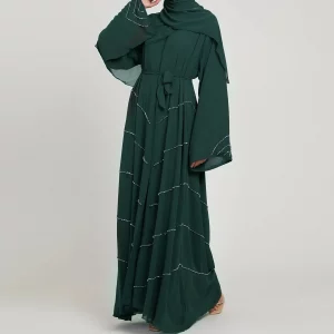 Kimono perlée avec ceinture