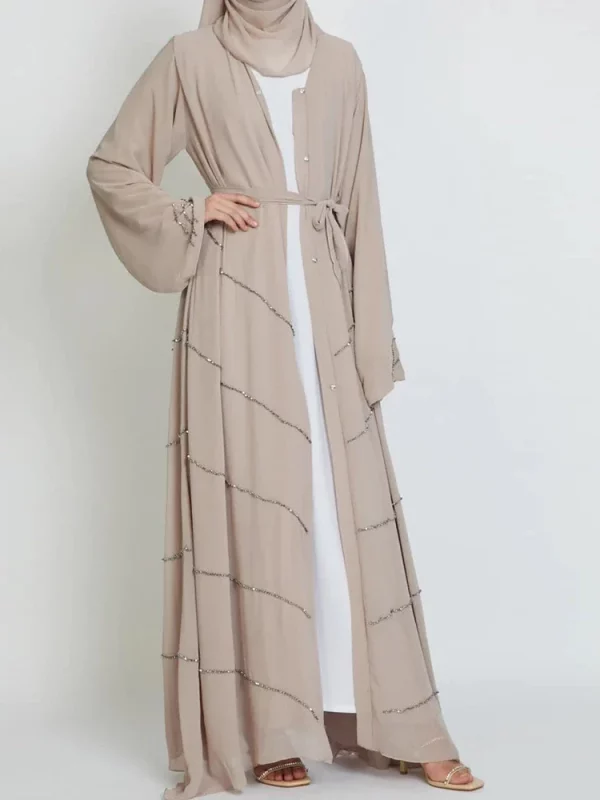 Kimono perlée avec ceinture – Image 4