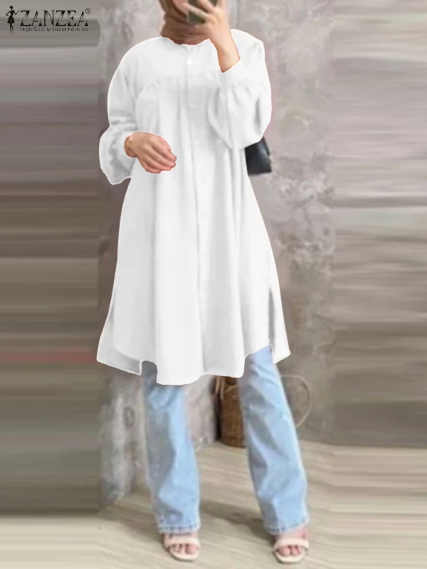 Chemise longue décontractée
