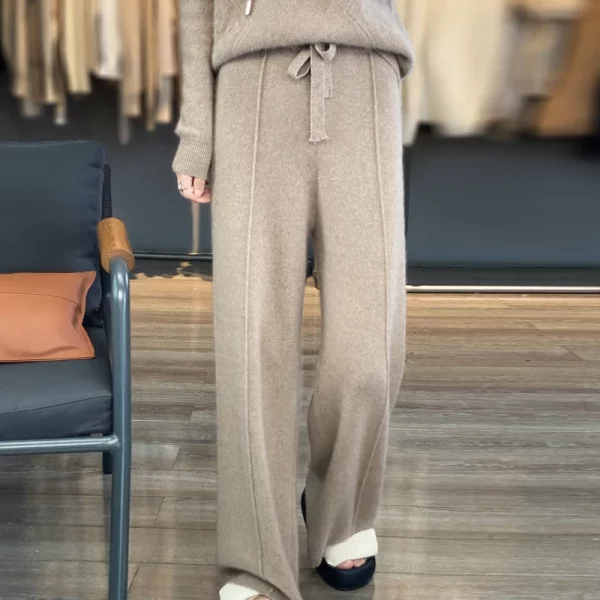Pantalon en laine larges