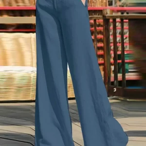 Pantalon décontracté taille haute