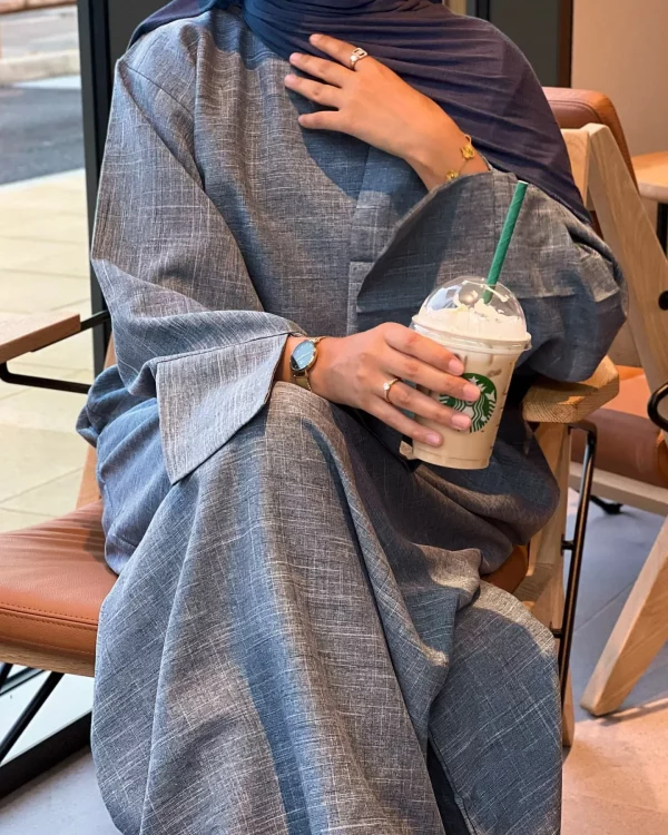 Abaya en lin – Image 2