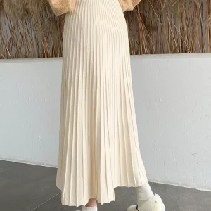 Jupe longue taille haute