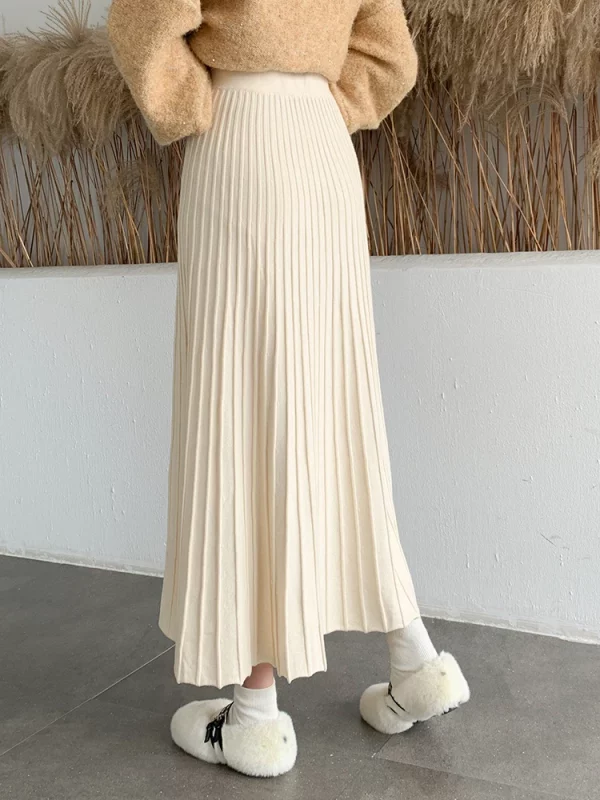 Jupe longue taille haute