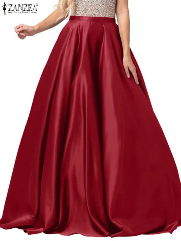 Jupe Longue Satin – Image 2