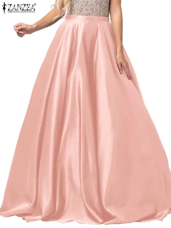 Jupe Longue Satin – Image 3
